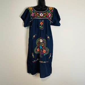 Embroidered Midi Dress